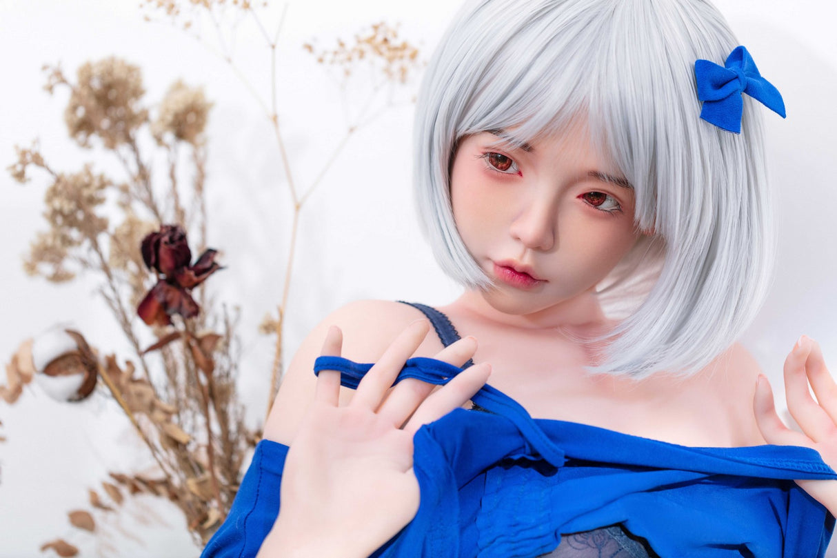 J007: 155cm A-Cup Realistic Silicone Head TPE Body Sex Doll-FU Doll