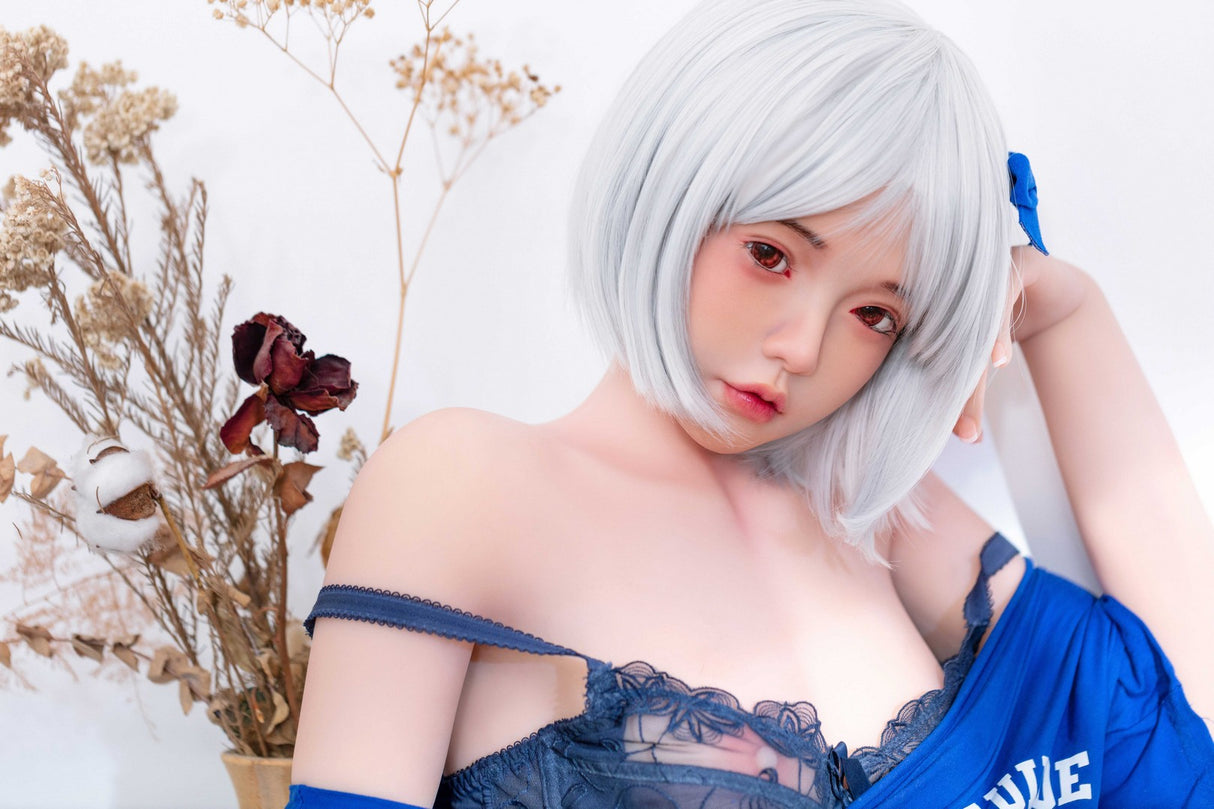 J007: 155cm A-Cup Realistic Silicone Head TPE Body Sex Doll-FU Doll