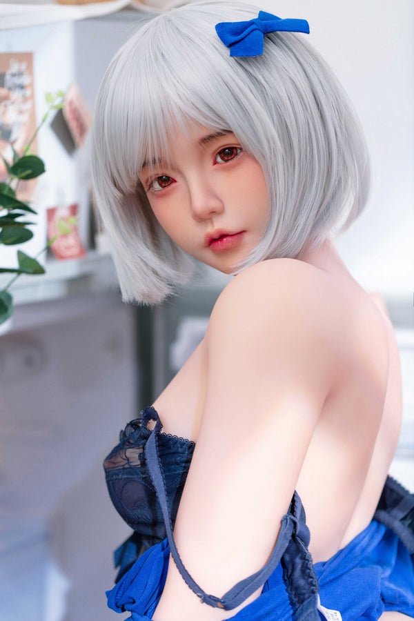 J007: 155cm A-Cup Realistic Silicone Head TPE Body Sex Doll-FU Doll