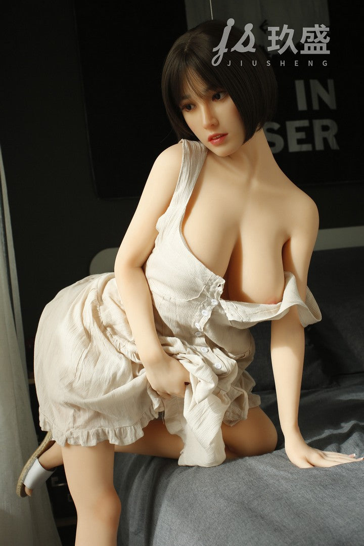 Nicole: 150cm Realistic Silicone Head TPE Body Jiusheng Sex Doll