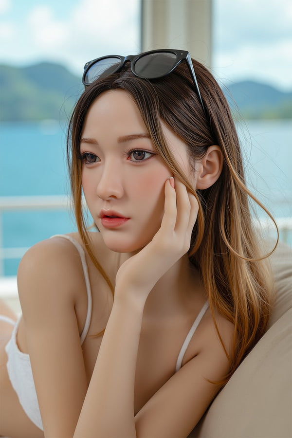 AB22: 150cm F-Cup Lifelike Silicone Head TPE Body Sex Doll-Aibei