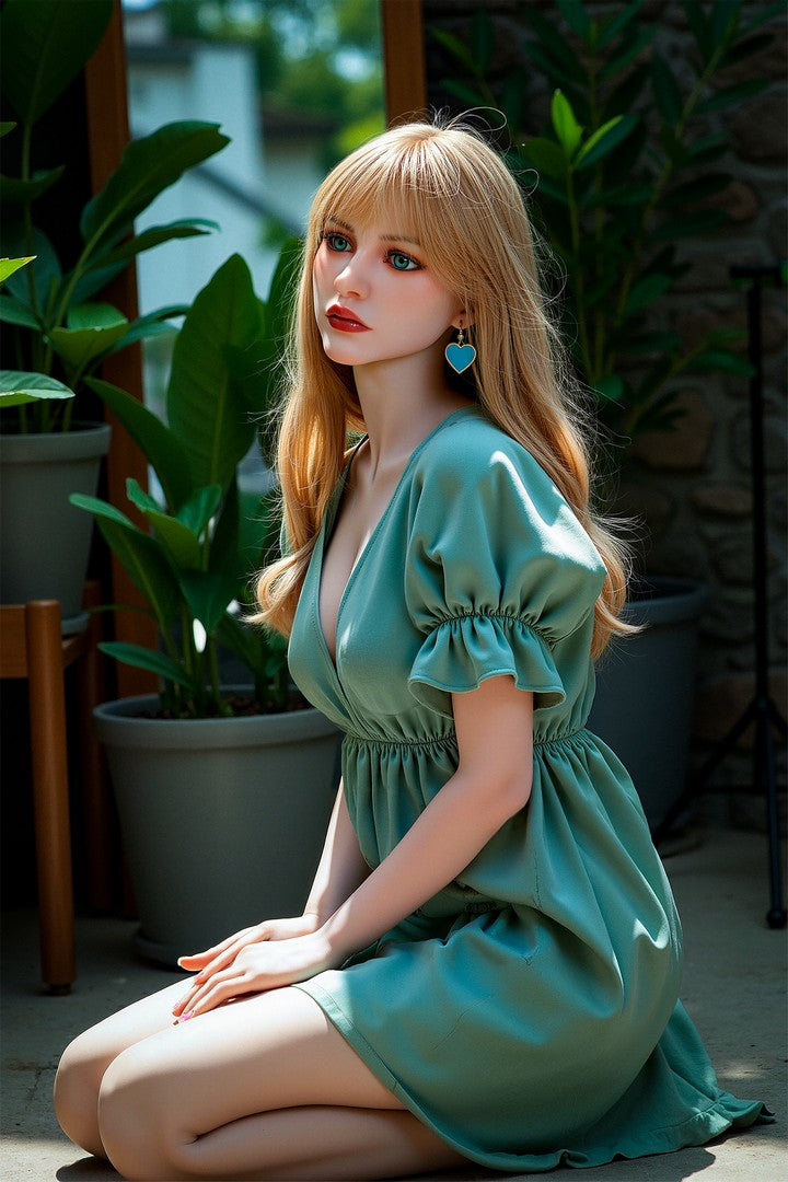 AB27: 150cm F-Cup Lifelike Silicone Head TPE Body Sex Doll-Aibei