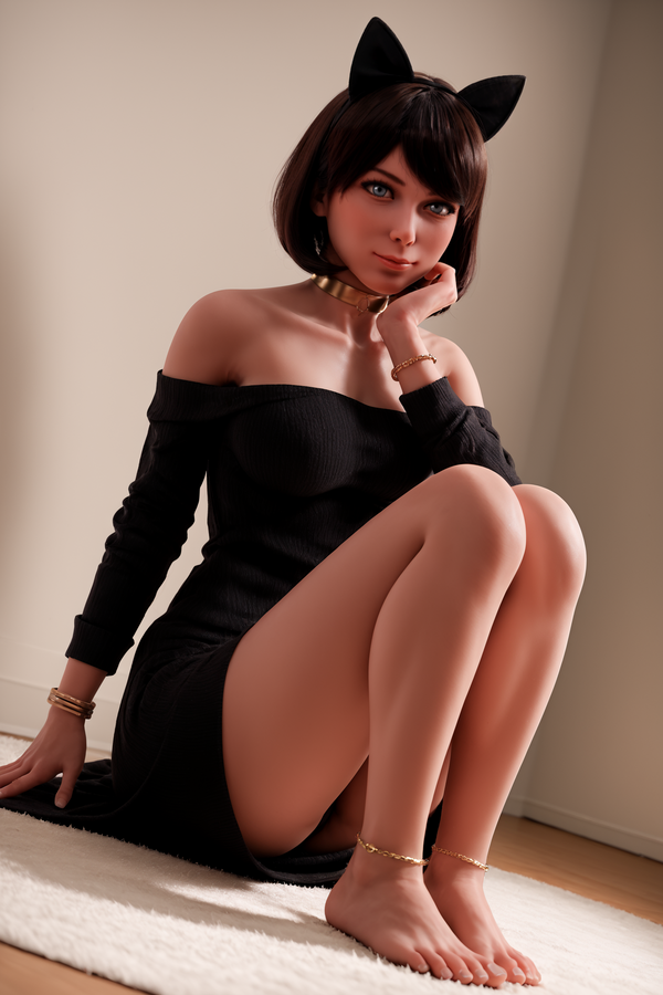 #AB17: 151cm F-Cup Lifelike TPE Body Silicone Head Sex Doll-Aibei