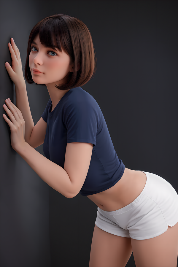 #AB17: 151cm F-Cup Lifelike TPE Body Silicone Head Sex Doll-Aibei