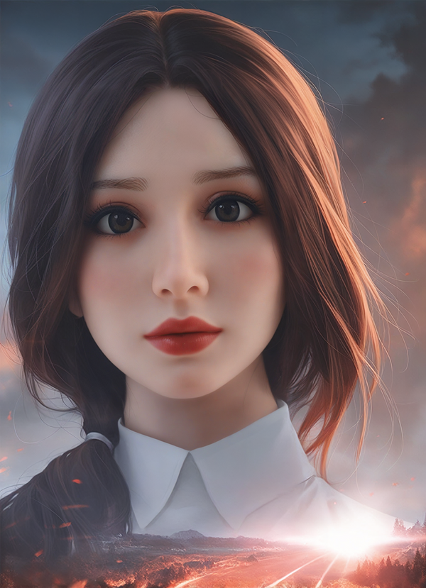 #AB5: 153cm J-Cup Lifelike TPE Body Silicone Head Sex Doll-Aibei