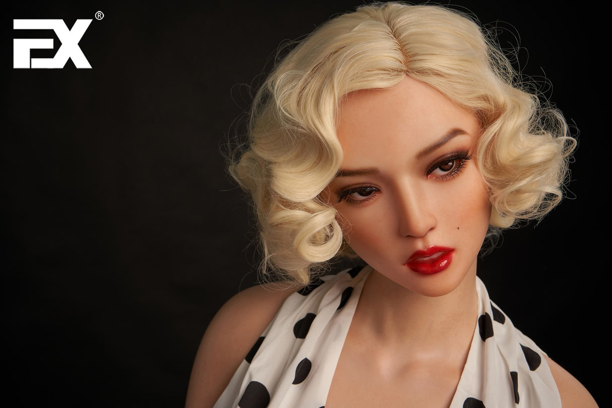 Jie: 166 cm D-Cup Realistische Silikon-Sex-Puppe - EX-Puppe