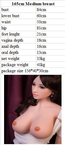 #7: 165cm G-Cup Lifelike TPE Body Silicone Head Sex Doll-Aibei