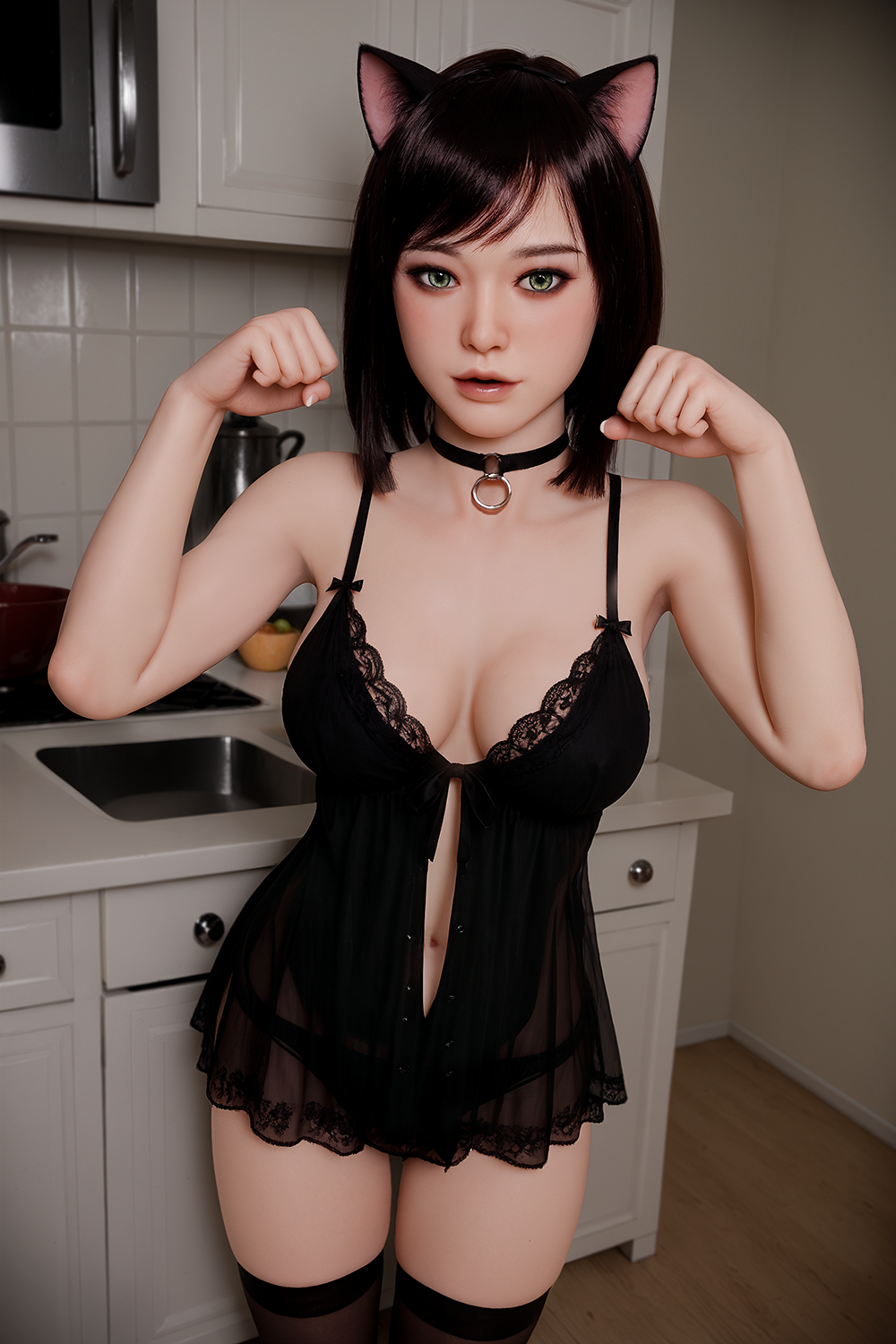 #AB11: 166cm G-Cup Lifelike TPE Body Silicone Head Sex Doll-Aibei