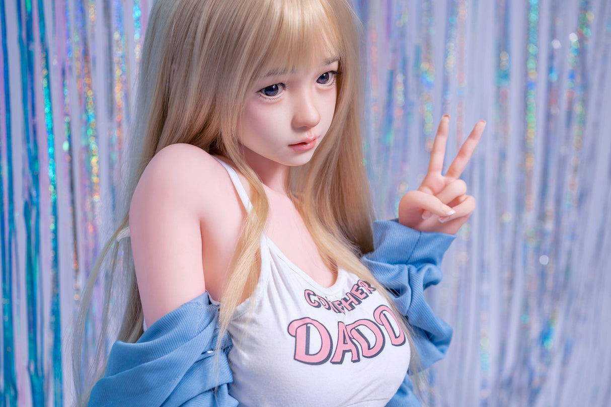 J018: 148cm C-Cup Realistic Silicone Head TPE Body Sex Doll-FU Doll