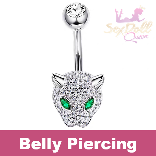 Leopard-Style Belly Piercing