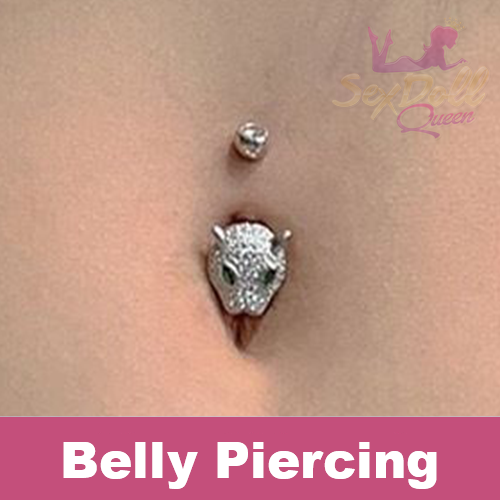 Leopard-Style Belly Piercing