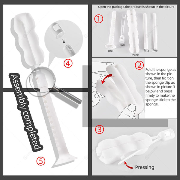 Sex Doll Cleaning Sponge Brush