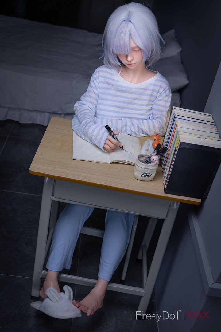 C001 Liuli: 153cm A-cup Sleep Girl Silicone Sex Doll - Max Series