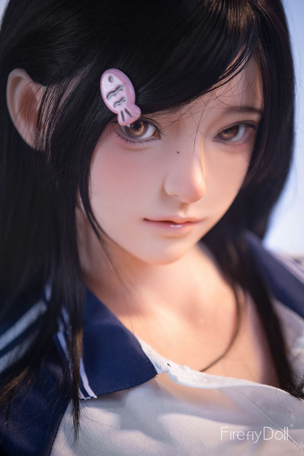 C002 Nanako: 151cm A-cup School Uniform and Bench Silicone Sex Doll
