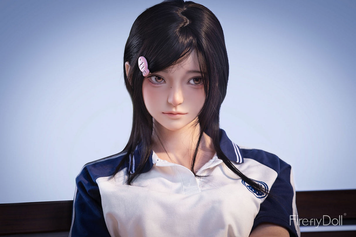 C002 Nanako: 151cm A-cup School Uniform and Bench Silicone Sex Doll
