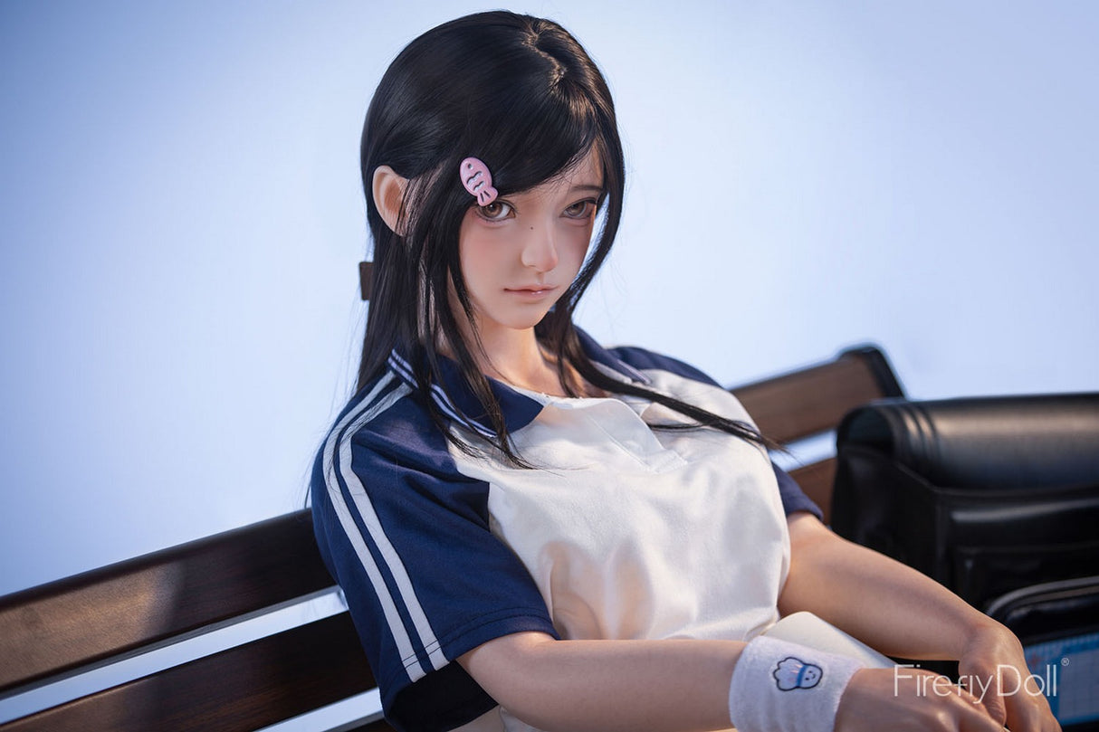 C002 Nanako: 151cm A-cup School Uniform and Bench Silicone Sex Doll