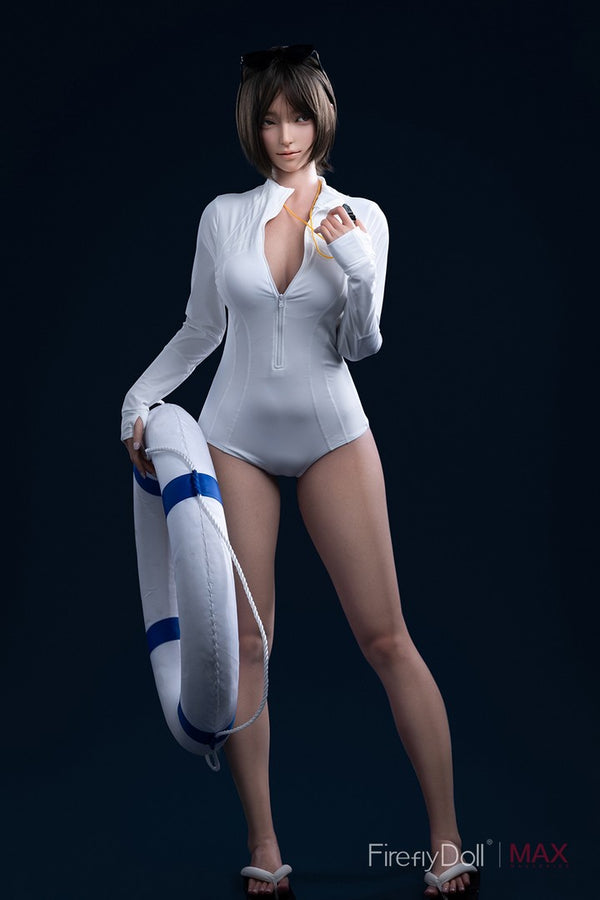 C012 Linglong: 165cm B-cup Swimming Coach Silicone Sex Doll - Max Series