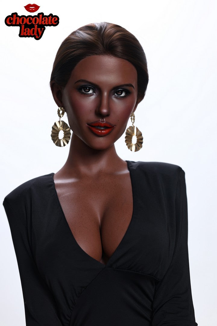 Lena: 166cm E-Cup Realistic Silicone Black Sex Doll
