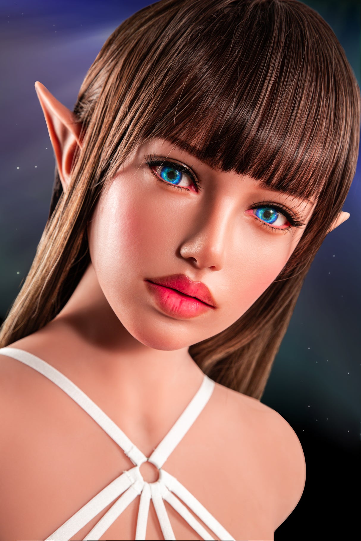 877# Andrea: 110cm Realistic Silicone Head TPE Body Elf Love Doll Torso-Climax Doll