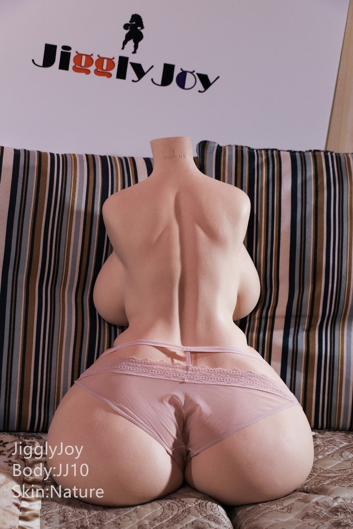 Eva: 63 cm großer, realistischer Silikon-Sexdoll-Torso mit D-Körbchen – JigglyJoy