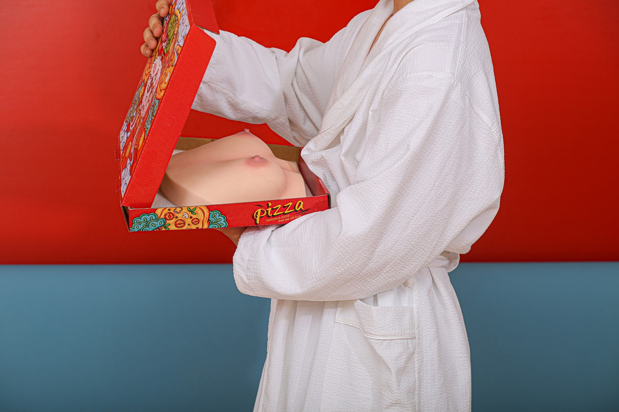 B-59 (Gelb): 59 cm realistische Silikon-Liebespuppe, Torso-Climax-Puppe
