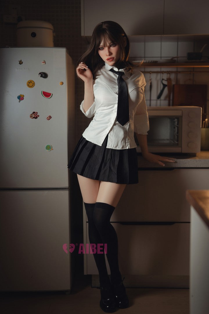 AB23 Aria White: 158cm F-Cup Realistic Silicone Sex Doll-Aibei
