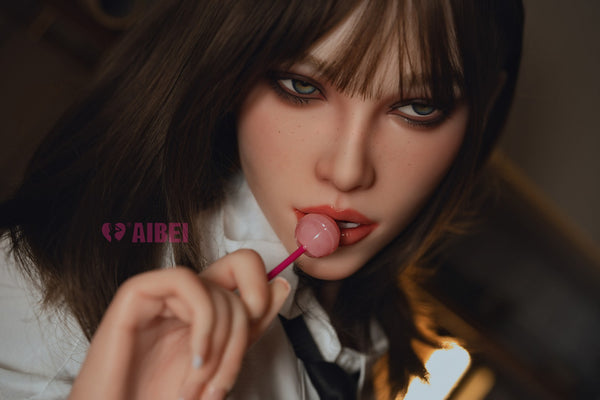 AB23 Aria White: 158cm F-Cup Realistic Silicone Sex Doll-Aibei