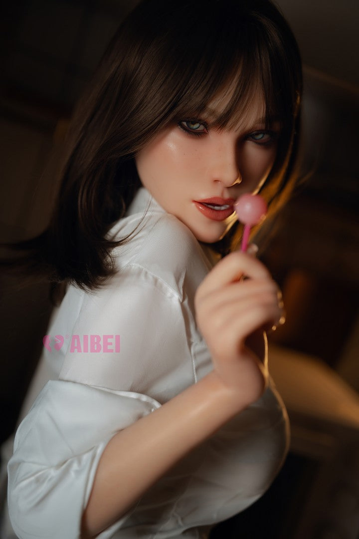 AB23 Aria White: 158cm F-Cup Realistic Silicone Sex Doll-Aibei