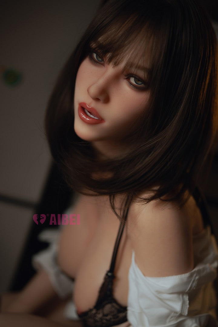 AB23 Aria White: 158cm F-Cup Realistic Silicone Sex Doll-Aibei
