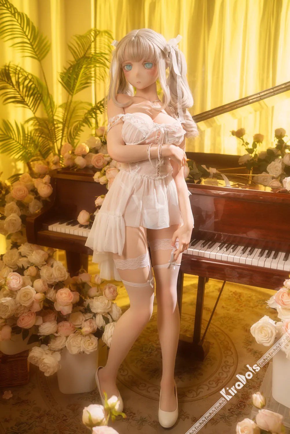 Tsumugi: 155cm D-Cup Floral Piano Maiden Anime Sex Doll