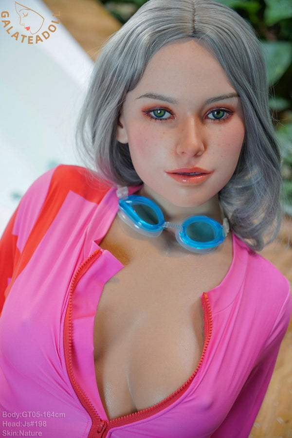 GT05+JS198: 164cm D-Cup Robot Silicone Sex Doll with Talking Feature