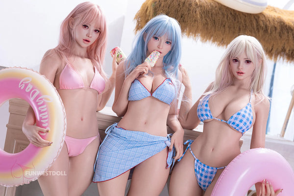 Lucy:159cm A-cup Vacation Girl Flat-Chested Sex Doll-FSD053 #032SJ