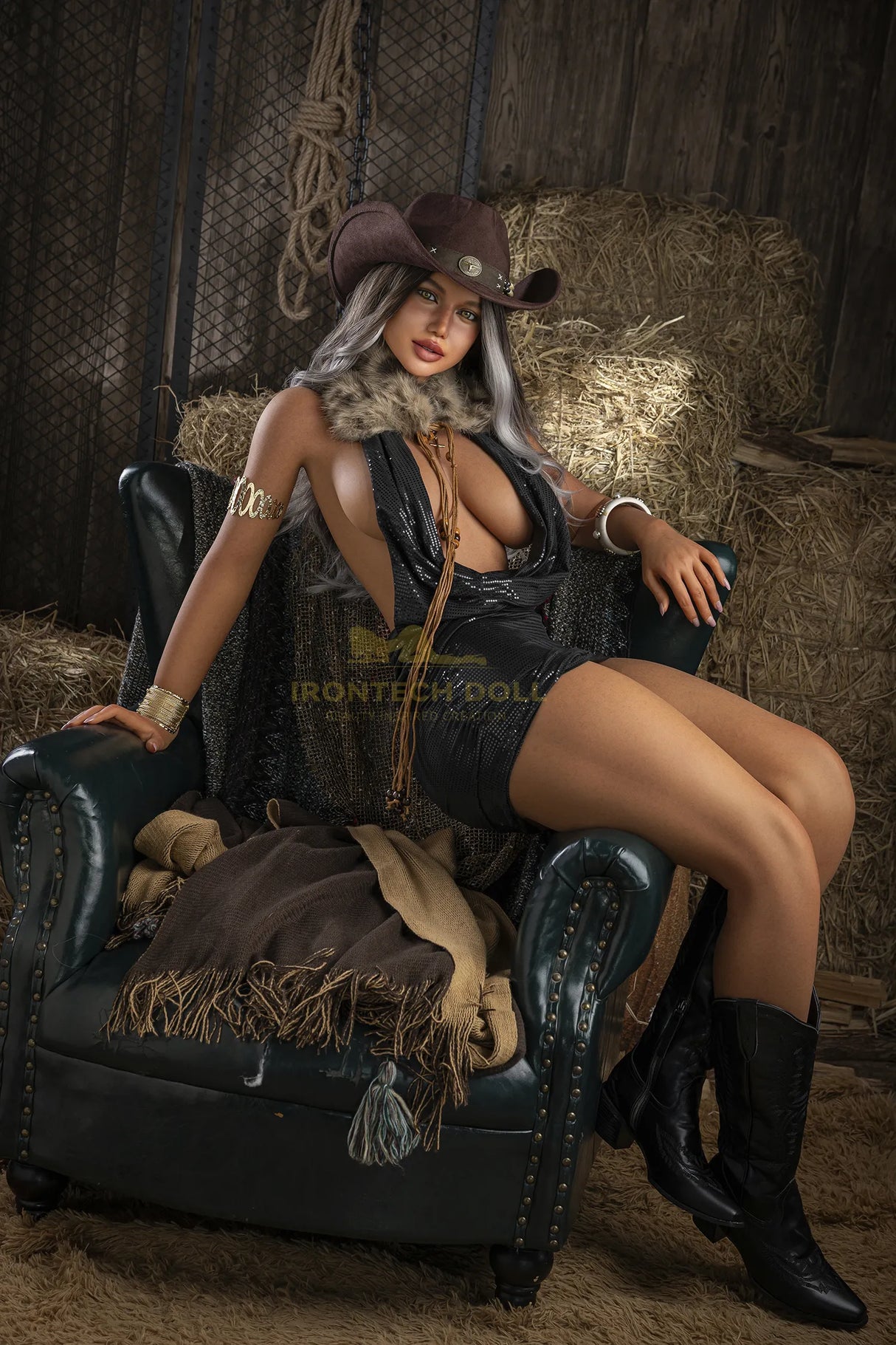 S13 Celine: 164cm E-Cup Western Cowgirl Premium Sex Doll