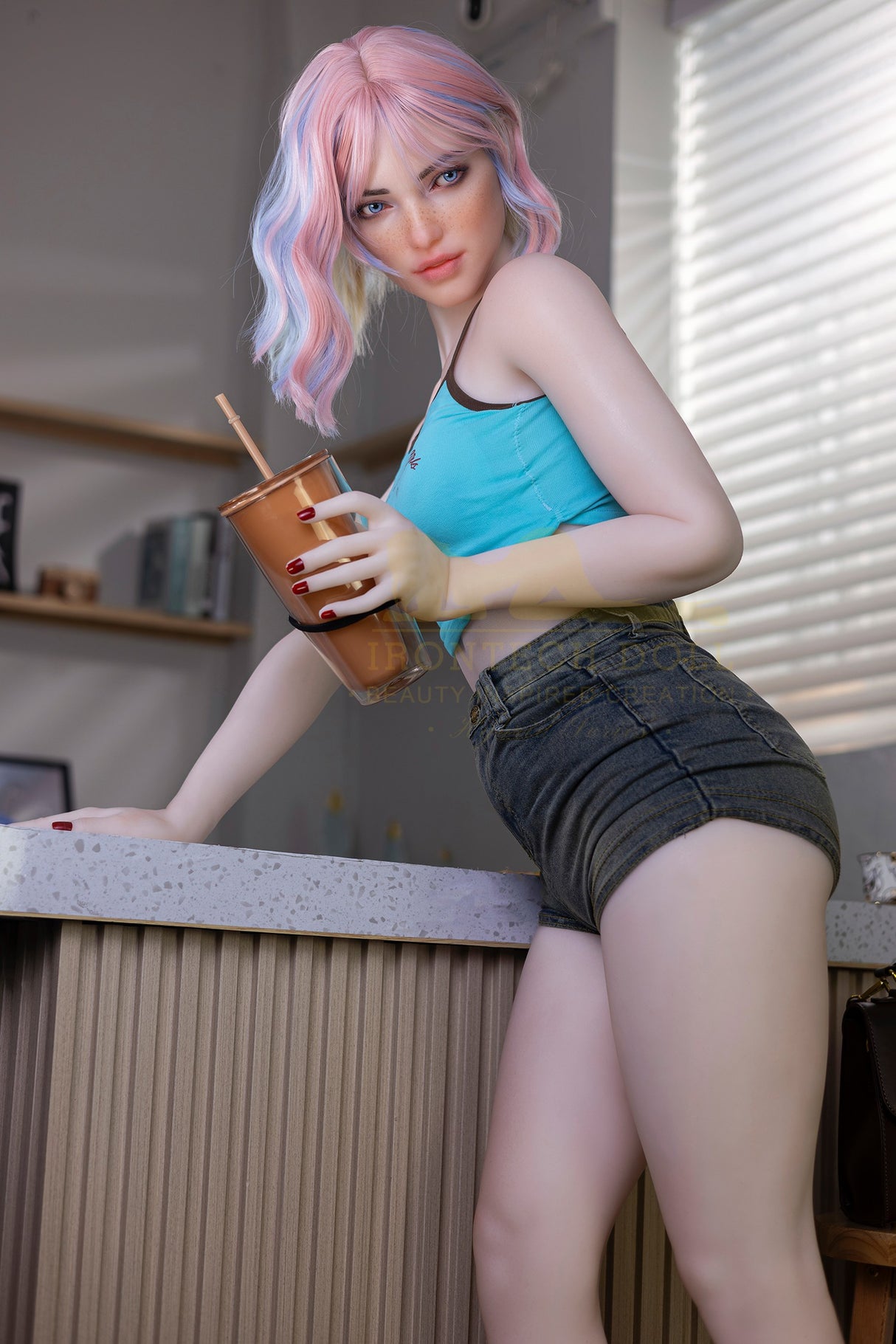 S46: Premium 162cm G-Cup Silicone Head and TPE Body Sex Doll-Irontech Doll