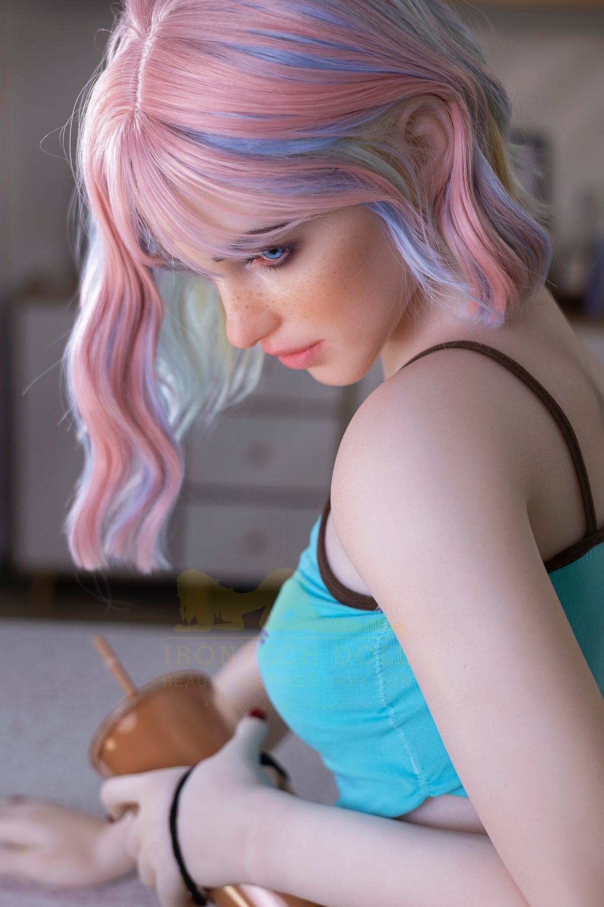 S46: Premium 162cm G-Cup Silicone Head and TPE Body Sex Doll-Irontech Doll