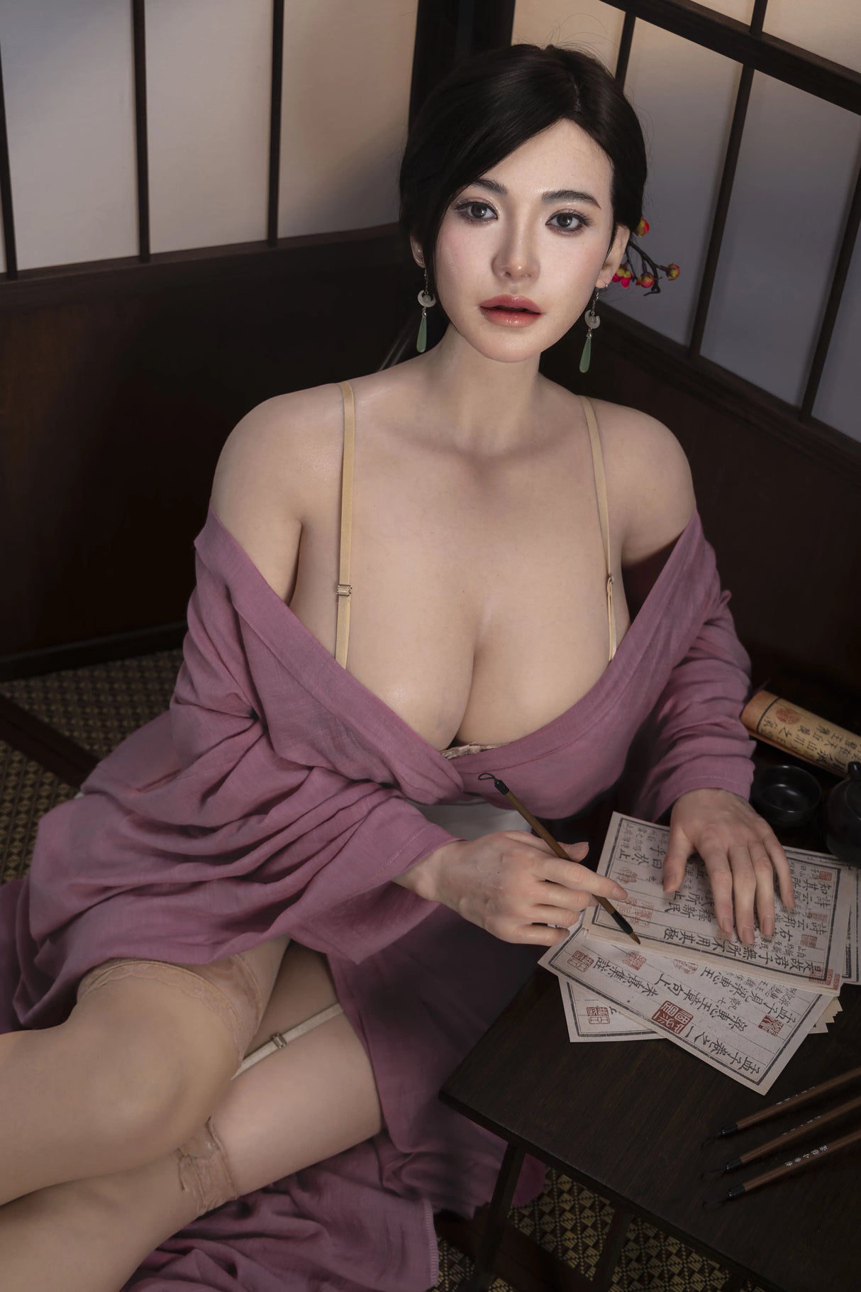 JiaTao: Realistic 168cm G-Cup Silicone Sex Doll-AJL Series
