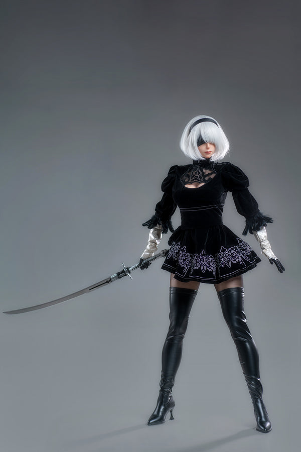 YoRHa: 171cm G-Cup Anime 2B Cosplay Silicone Sex Doll-Game Lady