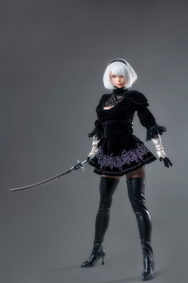 YoRHa: 171cm G-Cup Anime 2B Cosplay Silicone Sex Doll-Game Lady