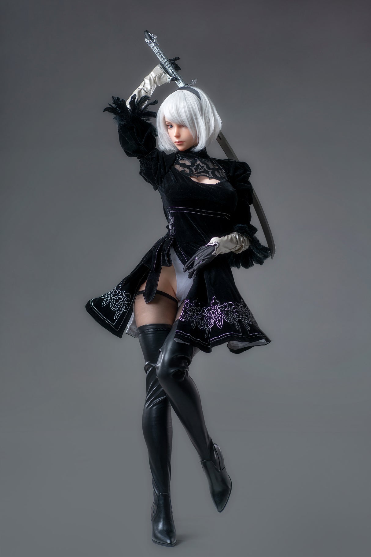 YoRHa: 171cm G-Cup Anime 2B Cosplay Silicone Sex Doll-Game Lady