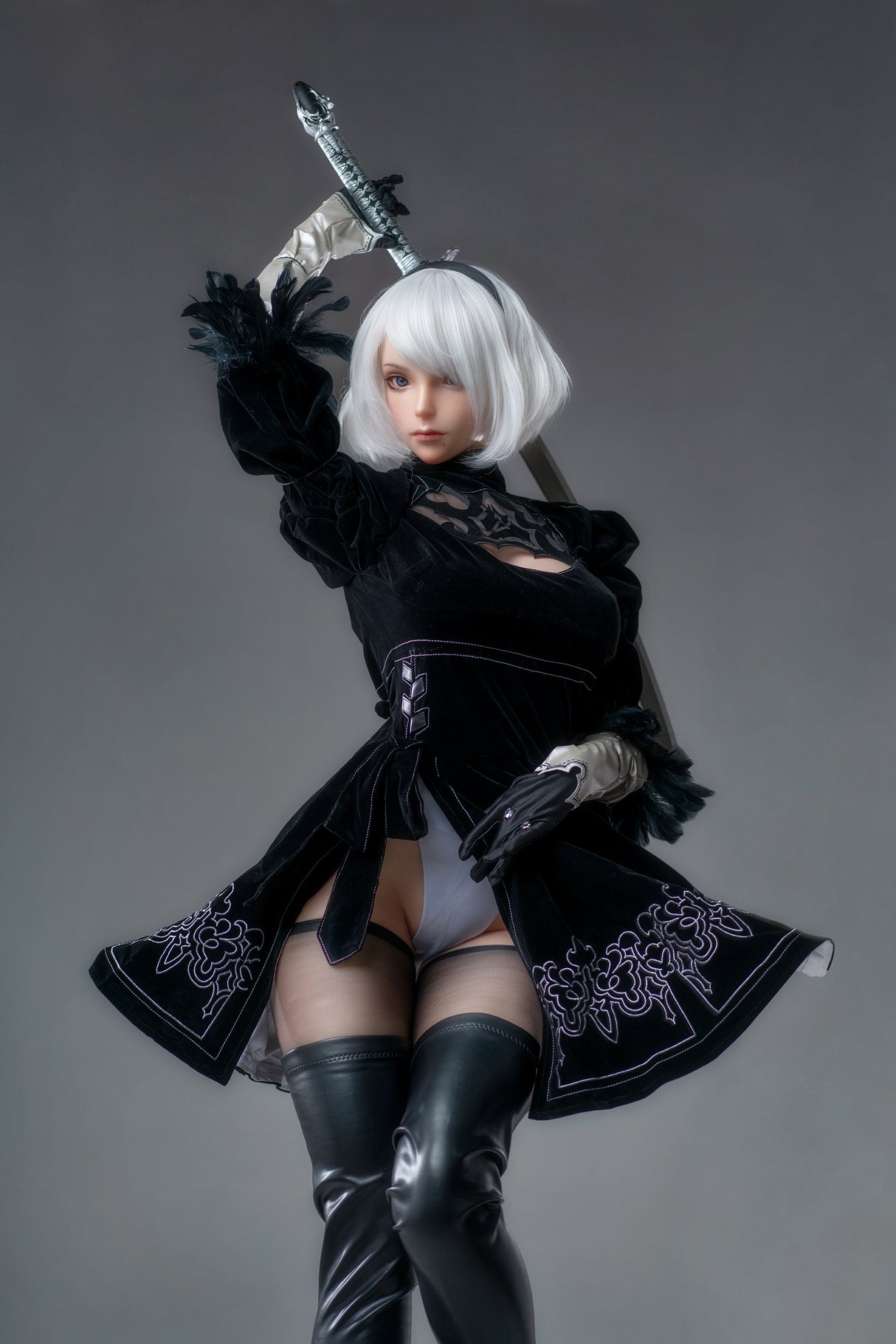 YoRHa: 171cm G-Cup Anime 2B Cosplay Silicone Sex Doll-Game Lady