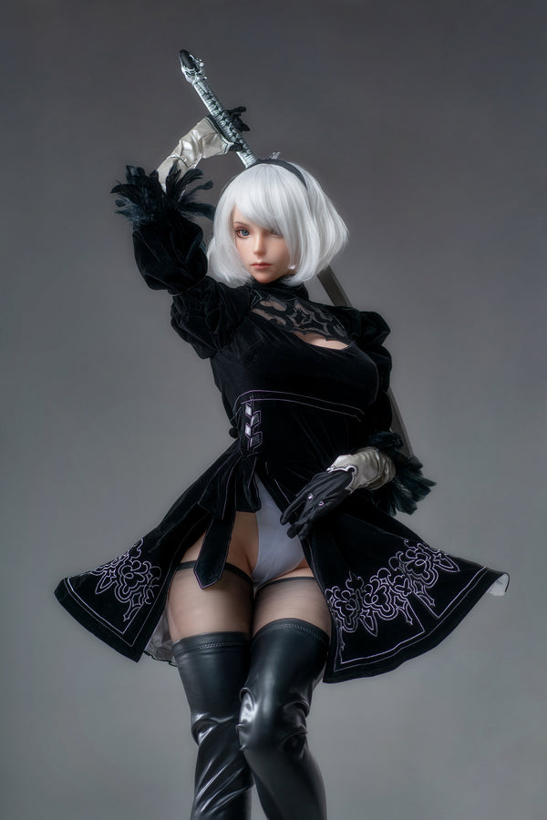 YoRHa: 171cm G-Cup Anime 2B Cosplay Silicone Sex Doll-Game Lady