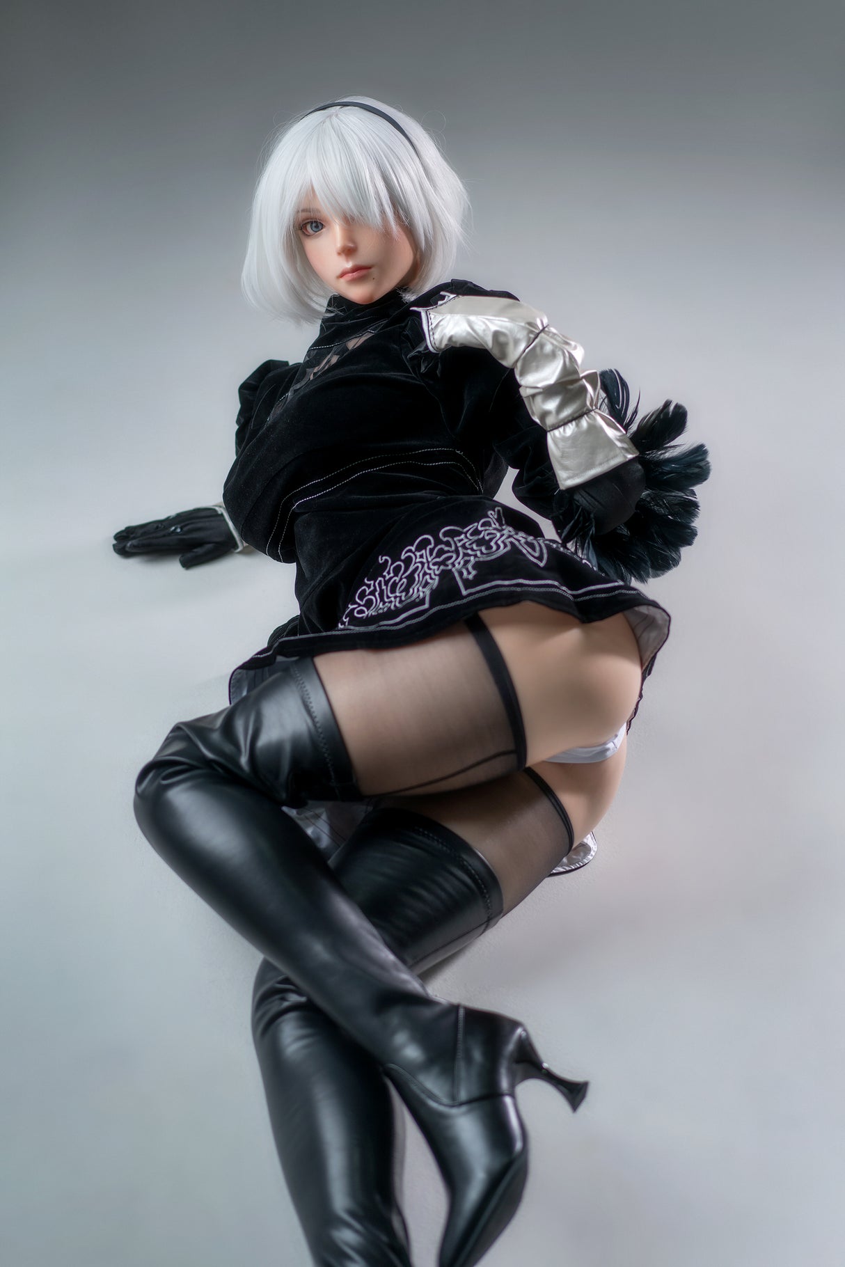 YoRHa: 171cm G-Cup Anime 2B Cosplay Silicone Sex Doll-Game Lady