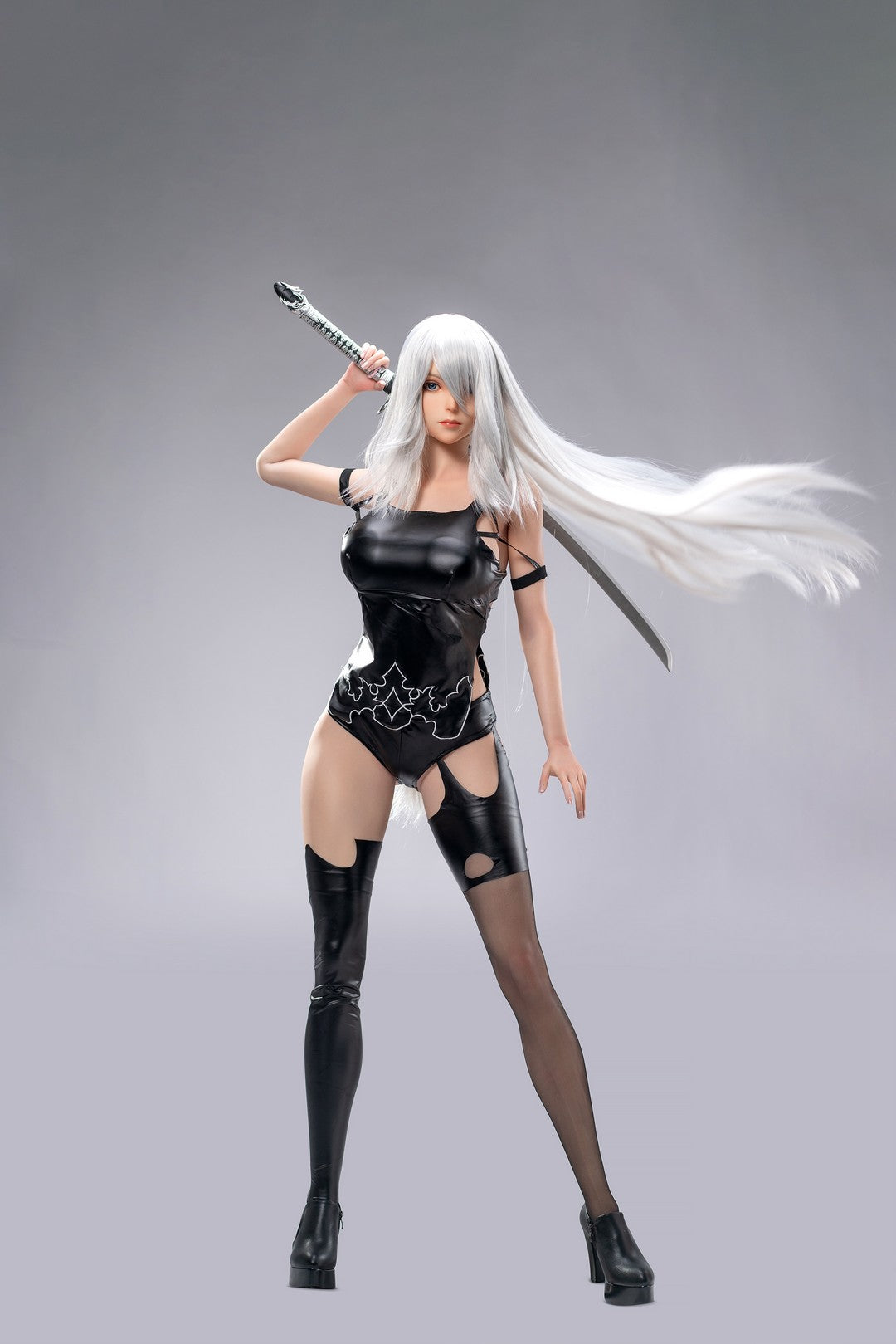 YoRHa A2: 171cm G-Cup Anime 2B Cosplay Silicone Sex Doll-Game Lady