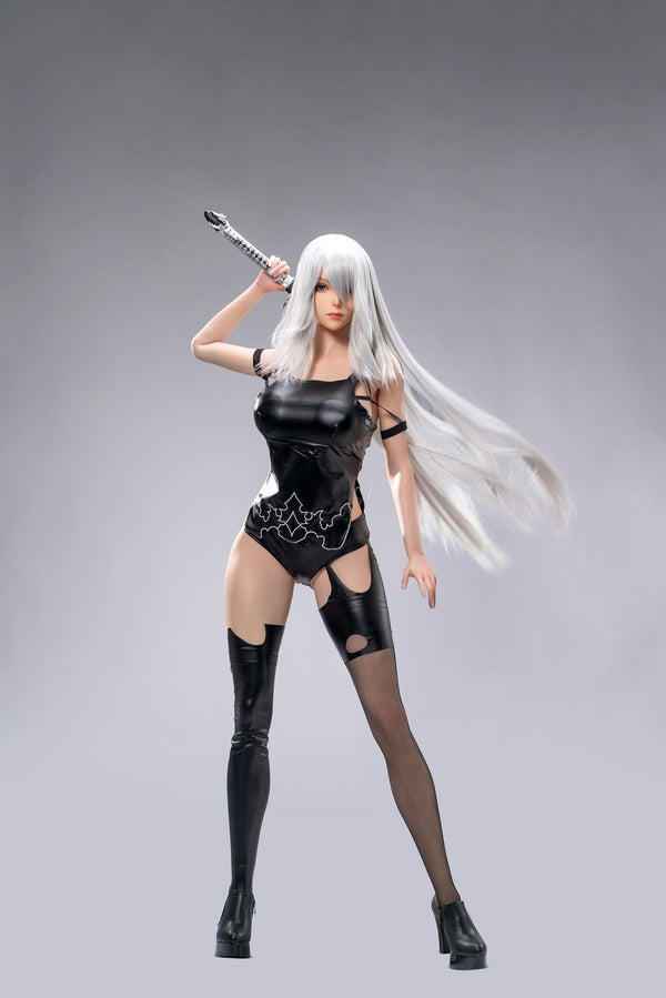 YoRHa A2: 171cm G-Cup Anime 2B Cosplay Silicone Sex Doll-Game Lady