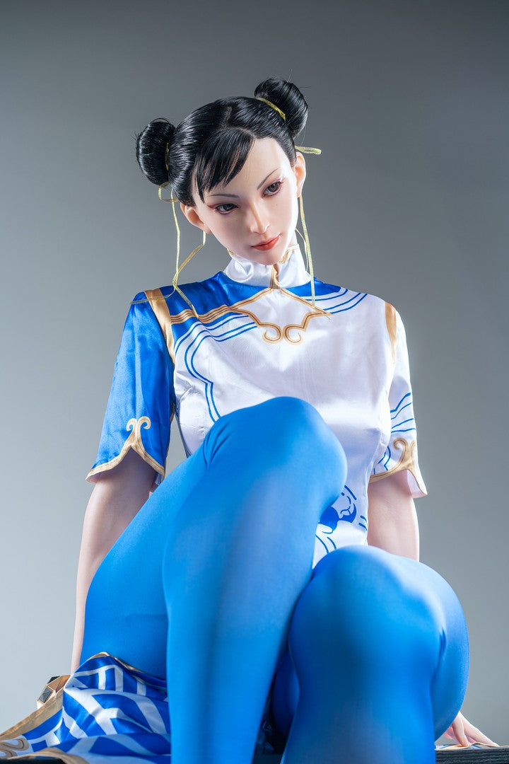 Chun-Li: 169cm F-Cup Cosplay Silicone Sex Doll-Game Lady
