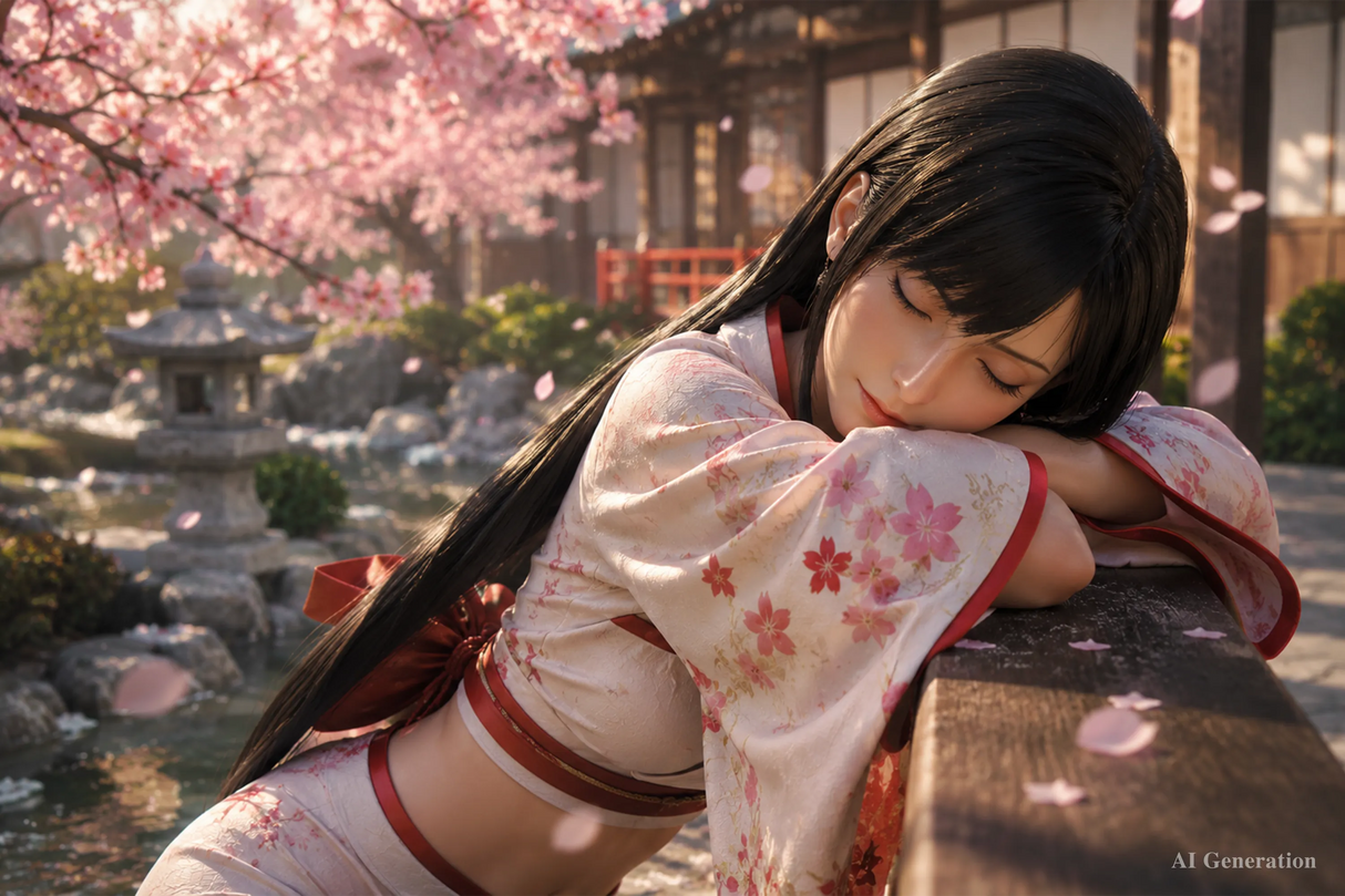 Tifa: 167cm D-Cup Pure Resting Girl Cosplay Sex Doll