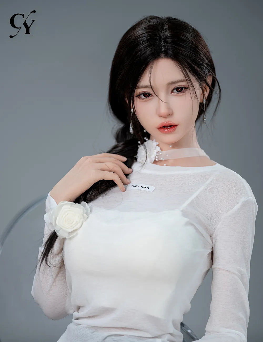 Liang-3: 168cm F-Cup Side Ponytail Blossom Realistic Sex Doll-Set-82