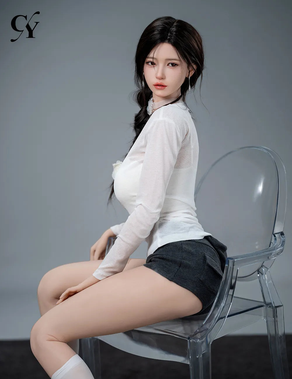 Liang-3: 168cm F-Cup Side Ponytail Blossom Realistic Sex Doll-Set-82