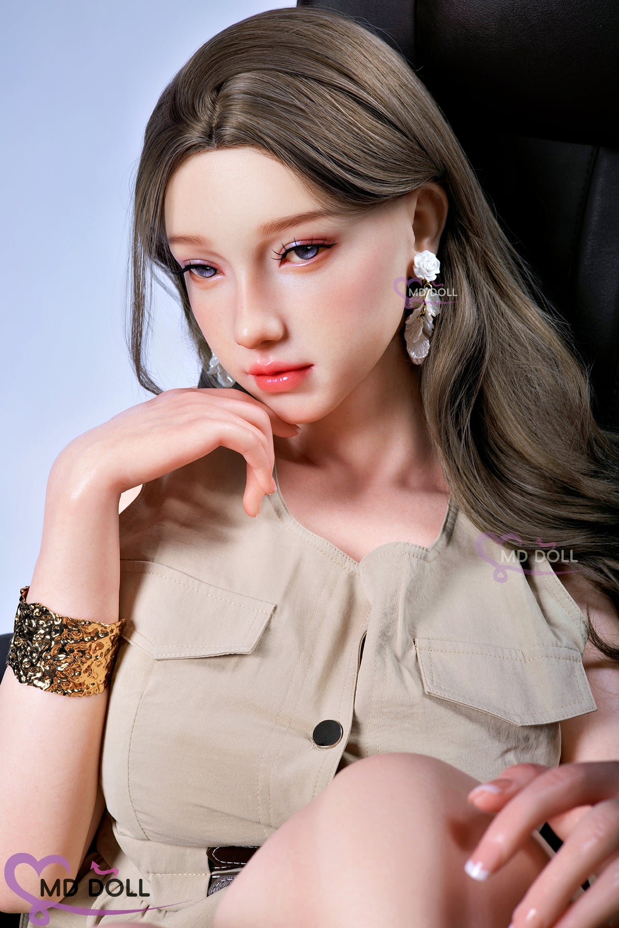 Sandy: 166cm F-Cup Realistic Silicone Sex Doll-MD Doll