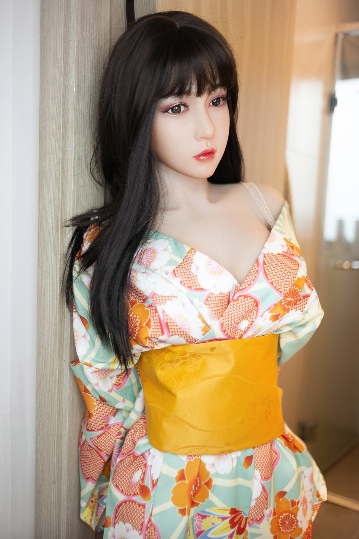 #3: 158cm E-Cup Lifelike TPE Body Silicone Head Sex Doll-Aibei